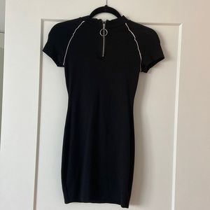 Black mini dress
